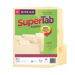 Smead SuperTab Dosya Klasörü, Büyük Boy 1/3 Kesim Sekmesi, Mektup Boyutu, Manila, Paket Başına 24 (11920)