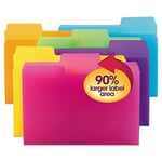 Smead SuperTab Dosya Klasörü, Büyük Boy 1/3 Kesim sekmesi, Harf Boyutu, Poli, Paket başına 18 (10515)