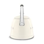 Smeg 50's Style Krem Set Üstü Düdüklü Kettle 2.3 lt