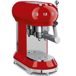 SMEG 50's Style Retro Espresso Kahve Makinesi Glossy Red