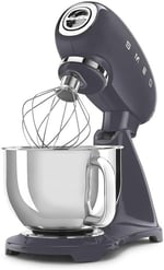 Smeg 50's Style Retro Stand Mixer Hamur Karıştırıcı Barut Gri Paslanmaz Çelik 4,8 L 800 W