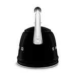 Smeg 50's Style Siyah Set Üstü Düdüklü Kettle 2.3 lt