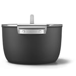 Smeg CKFC2611BLM Güveç Tavası 26 cm ve Kapak Siyah, Yapışmaz, Alüminyum, Patentli Taban - Seçenekler: Güveç Tavası 26 cm, Kızartma Tavası 26 cm, Kızartma tavası...