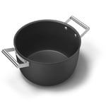 Smeg CKFC2611BLM Güveç Tavası 26 cm ve Kapak Siyah, Yapışmaz, Alüminyum, Patentli Taban - Seçenekler: Güveç Tavası 26 cm, Kızartma Tavası 26 cm, Kızartma tavası...