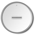 Smeg, CKFL2601, sertleştirilmiş camdan düz kapak, çap 26 cm, paslanmaz çelik sap, buhar çıkışı, tencere ürünleri ile uyumlu, 27,5  - Seçenekler: Durchmesser 24 cm, Durchmesser 26 cm, Durchmesser 28 cm