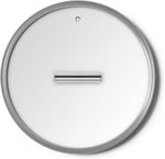 Smeg, CKFL2601, sertleştirilmiş camdan düz kapak, çap 26 cm, paslanmaz çelik sap, buhar çıkışı, tencere ürünleri ile uyumlu, 27,5  - Seçenekler: Durchmesser 24 cm, Durchmesser 26 cm, Durchmesser 28 cm