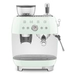 SMEG EGF03PGEU Espresso Makinesi, Değirmenli, Plastik, Pastel Yeşil