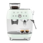 SMEG EGF03PGEU Espresso Makinesi, Değirmenli, Plastik, Pastel Yeşil