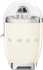 Smeg, Elektrikli narenciye sıkacağı CJF11CREU, damlamaz çıkış ve evrensel koni, kaymaz ayaklar, filtre süzgeci ve sıkma konisi, paslanmaz çelik, 70 W, krem