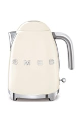 Smeg KLF03CREU Su Isıtıcısı, 1,7 Litre Kapasiteli, Krom Paslanmaz Çelik, Ayarlanabilir Termostat, Su Seviyesi Göstergesi, Sıcak Tutma Fonksiyonu, Krem Rengi