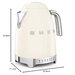 Smeg KLF04CREU su ısıtıcısı, 2400, 1,7 litre, krem rengi