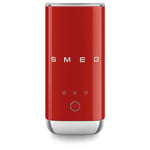 Smeg, MFF02RDEU elektrikli süt köpürtücü, 3 fonksiyonlu içecek, çıkarılabilir çırpma teli, yapışmaz seramik kaplama, 500 W, kırmızı