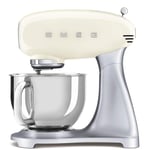 SMEG SMF02SVUK/PBUK/PGEU SMF02CREU 4,8 L mutfak robotu krem, 18/10 çelik