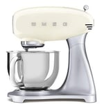 SMEG SMF02SVUK/PBUK/PGEU SMF02CREU 4,8 L mutfak robotu krem, 18/10 çelik