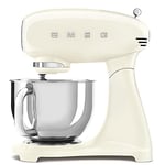 SMEG, SMF03CREU mutfak robotu, 10 hız kademesi, planet karıştırıcı, emniyet kapatma, 2 çırpma teli, paslanmaz çelik küre sap, 800 W, krem rengi