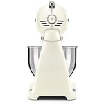 SMEG, SMF03CREU mutfak robotu, 10 hız kademesi, planet karıştırıcı, emniyet kapatma, 2 çırpma teli, paslanmaz çelik küre sap, 800 W, krem rengi