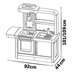Smoby, 312308, Tefal Evo Mutfak, Ayarlanabilir Tezgah Boyu, Oyuncak Mutfak Aletleri, Çoklu Aksesuar, Fonksiyonel, Elektronik Ses Modüllü, Pilli