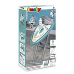 Smoby, 330121, Oyuncak Buhar İstasyonlu Ütü Masası, Krick-Crack Mekanik Düğmeli, Oyuncak Giysi Asılabilir, Ironing Board & Steam Iron