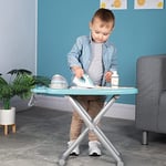 Smoby, 330121, Oyuncak Buhar İstasyonlu Ütü Masası, Krick-Crack Mekanik Düğmeli, Oyuncak Giysi Asılabilir, Ironing Board & Steam Iron