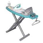 Smoby, 330121, Oyuncak Buhar İstasyonlu Ütü Masası, Krick-Crack Mekanik Düğmeli, Oyuncak Giysi Asılabilir, Ironing Board & Steam Iron
