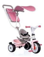 Smoby, 741401, Baby Balade Plus 3 in 1 Bisiklet, Ergonomik Tasarım, Emniyet Kemerli, Sağlam Metal Yapı, Ayarlanabilir Direksiyon Boyu, Bagajlı Sele, EVA Lastikli