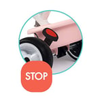 Smoby, 741401, Baby Balade Plus 3 in 1 Bisiklet, Ergonomik Tasarım, Emniyet Kemerli, Sağlam Metal Yapı, Ayarlanabilir Direksiyon Boyu, Bagajlı Sele, EVA Lastikli