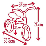 Smoby, 770400, Rookie Balance 2 Tekerlekli Denge Bisikleti, Sessiz Tekerlek, İlk Sürüş Eğlencesi, Rookie Balance Bike