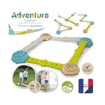 Smoby, 840400, Macera Denge Parkuru, Kaybaz Tabaka, Sağlam Malzeme, 4 Basamak Taşı ve Denge Kirişi, Adventure Balancing Course