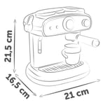 Smoby - Espresso Makinesi - Gerçekçi İmitasyon Oyuncak - Sesler ve Işık Efektleri - 6 Aksesuar - Yaratıcılığı Geliştirin - Günlük Hareketleri Yeniden Oluşturun