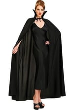 SMR-311-PELERİN Siyah Renk Yakalı Halloween Pelerini 120 cm