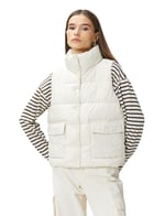 Snap Button Pocket Puffer Vest