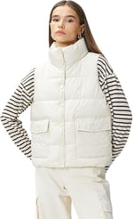 Snap Button Pocket Puffer Vest