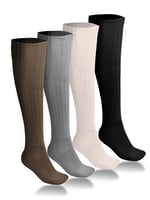 SOCKS 4 Çift Diz Altı Kışlık Kadın Yünlü Uyku Çorabı Soft Touch