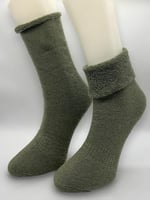SOCKS 6 Çift Kadın Kışlık, Kalın, Kıvrık, Lastiksiz Termal Soket Çorap