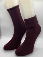 SOCKS 6 Çift Kadın Kışlık, Kalın, Kıvrık, Lastiksiz Termal Soket Çorap