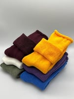 SOCKS 6 Çift Kadın Kışlık, Kalın, Kıvrık, Lastiksiz Termal Soket Çorap