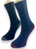 SOCKS Basic 12 Çift Erkek Pamuklu Düz Renk Soket Çorap SİYAH LACİVERT FÜME -1