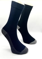 SOCKS Basic 12 Çift Erkek Pamuklu Düz Renk Soket Çorap SİYAH LACİVERT FÜME -1