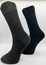 SOCKS Premium 6 Çift Bambu Dikişsiz Siyah-Koyu Lacivert-Füme Erkek Soket Çorap siyah koyu lacivert füme -1