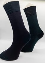 SOCKS Premium 6 Çift Bambu Dikişsiz Siyah-Koyu Lacivert-Füme Erkek Soket Çorap siyah koyu lacivert füme -1
