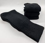 SOCKS Premium Termal 6 Çift Erkek Sıkmayan Lastikli Ekstra Kalın Tam Havlu Kışlık Çorap Siyah 40-44
