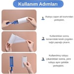 SOGUD Tüy Toplayıcı Set 7 Rulo + 1 Sap – Toplam 420 Yaprak – Kedi Köpek Tüyü ve Toz Temizleyici – Giyim, Koltuk, Halı ve Araç Koltuğu İçin Güçlü Yapışkanlı Ekonomik Paket