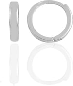 Söğütlü Silver Gümüş rodyumlu 10 mm halka küpe Tragus Piercing Helix Kıkırdak Küpesi