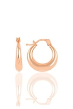 Söğütlü Silver Gümüş rose sade gümüş şarnel küpe