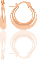 Söğütlü Silver Gümüş rose sade gümüş şarnel küpe