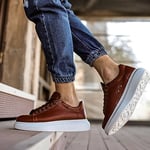 Solaress 257 Erkek Deri Sneaker, Her Tarza Uygun Günlük Spor Ayakkabı