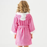 Soley | Pueri |%100 Pamuklu Unisex Çocuk Bornozu Pembe