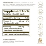 Solgar Cranberry with Vitamin C 60 Kapsül