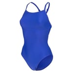 Solid Swimsuit Lightdrop Back Kadın Mavi Yüzücü Mayo 005909803
