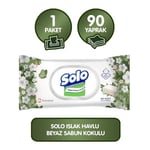 SOLO Beyaz Sabun Kokulu Mendil 1x90 - Seçenekler: 1 Adet, 1 Adet (2 paketi), Pack of 3